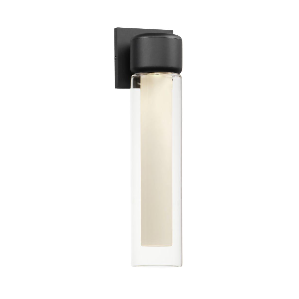 Dram 15 in. LED Outdoor Wall Sconce Black Finish - Bees Lighting