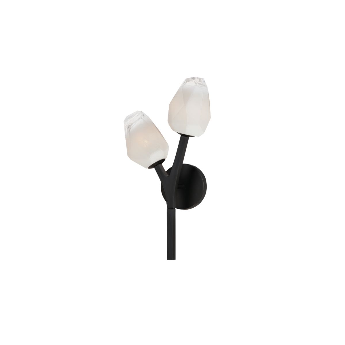 Blossom 19 in. 2 Lights LED Armed Sconce Black Finish - Bees Lighting