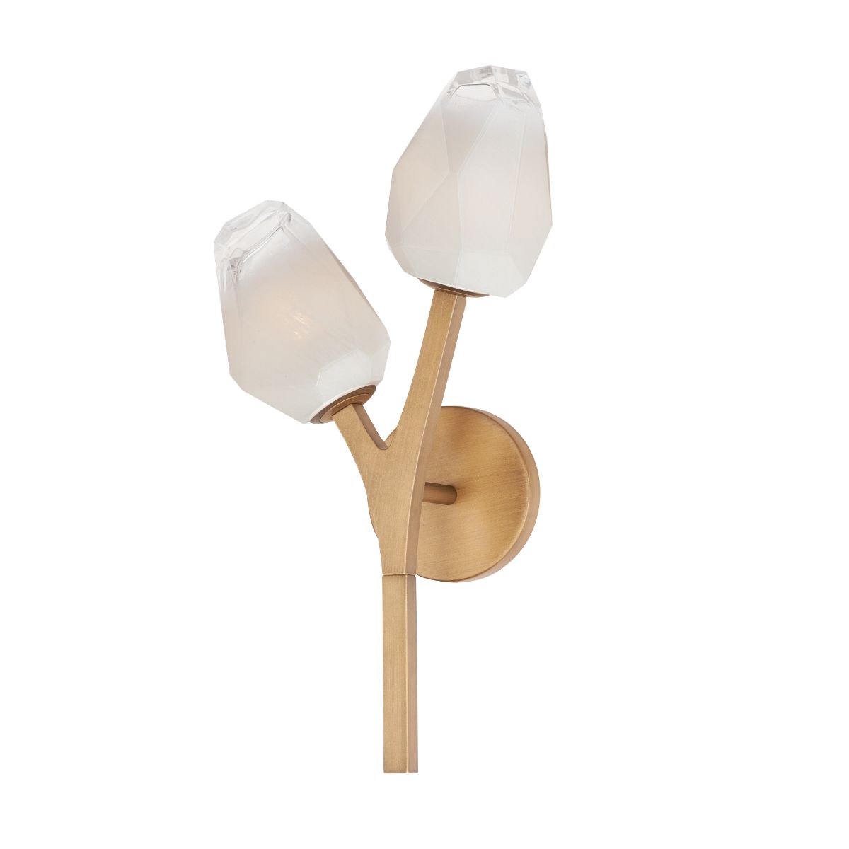 Blossom 19 in. 2 Lights LED Armed Sconce Brass Finish - Bees Lighting