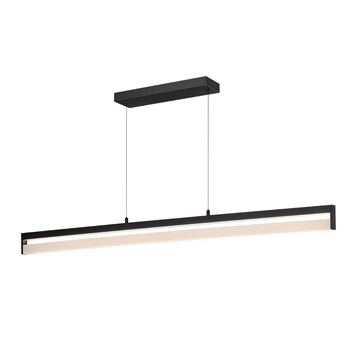Crossbar 60 in. Smart LED Pendant Light Black Finish - Bees Lighting