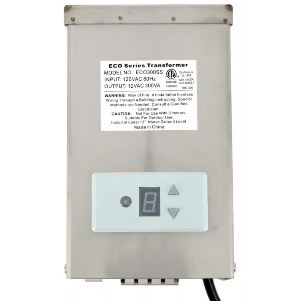 300-Watt Outdoor Landscape Transformer with Timer and Photocell | Plus Series - Bees Lighting