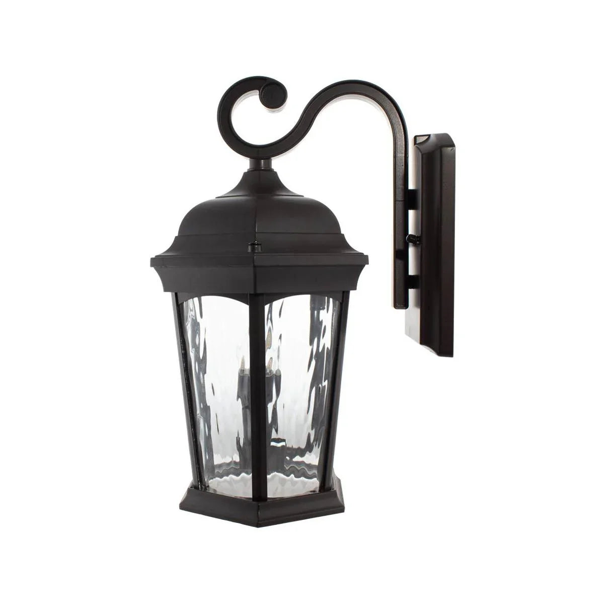 15 in. LED Outdoor Wall Lantern 1200 Lumens 3000K Bronze finish - Bees Lighting