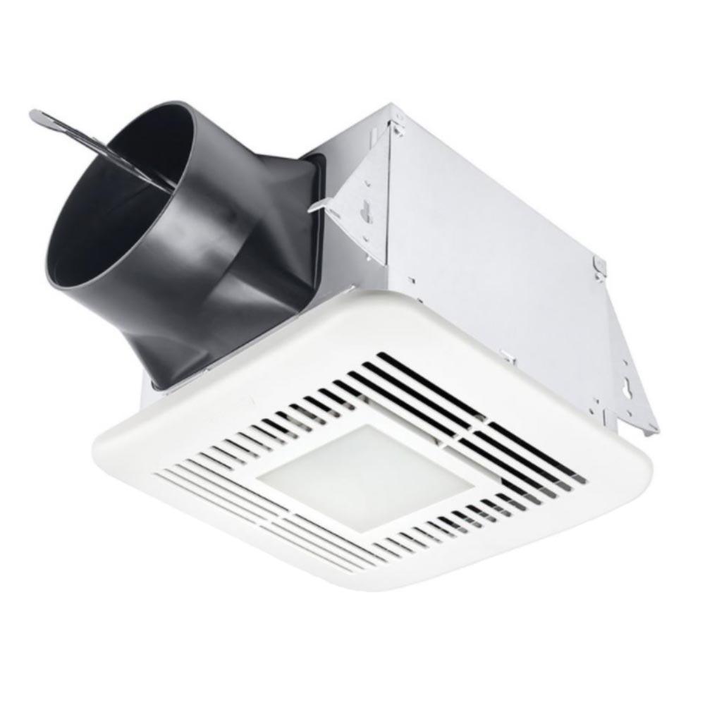 Delta BreezElite 80-110 CFM Adjustable Speed Bathroom Exhaust Fan With Dimmable LED Light, Motion and Humidity Sensor