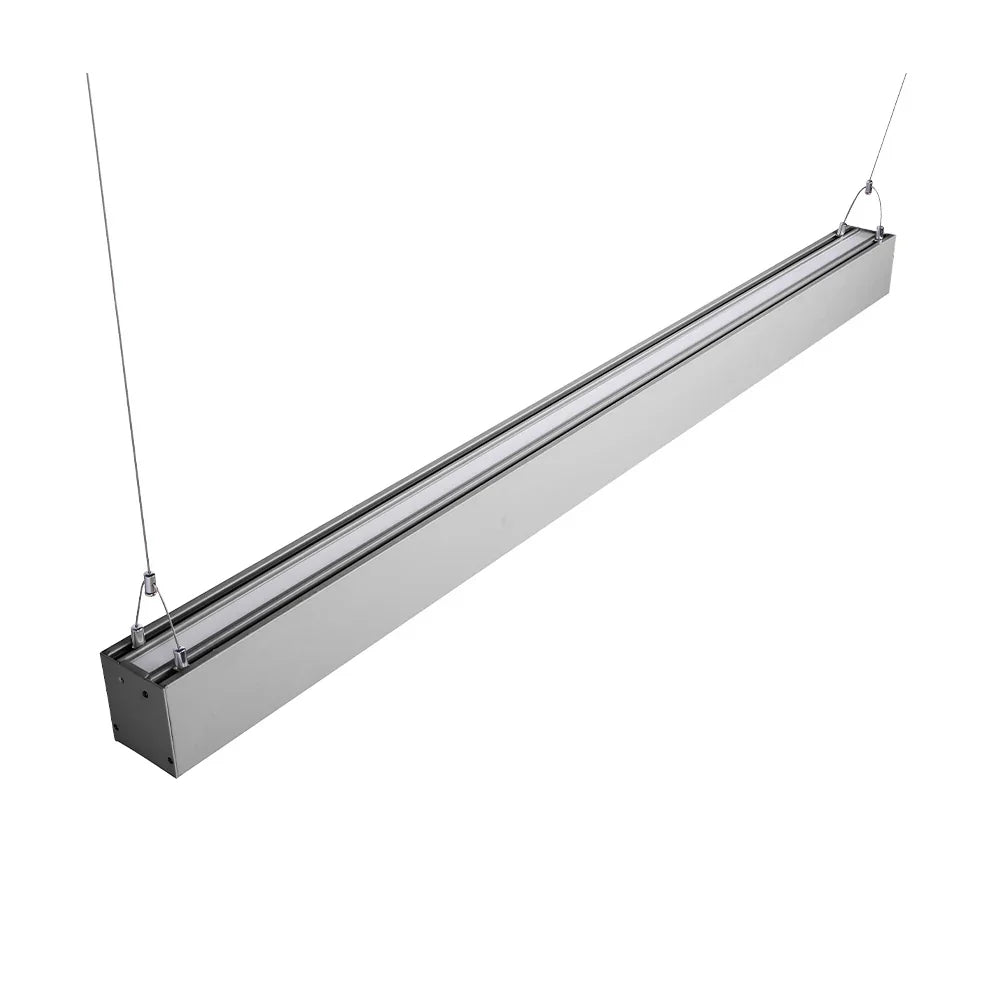 4ft LED Strip Light Fixture, 6500 Lumens, 50W, 30K/40K/50K, 120-277V, Silver - Bees Lighting