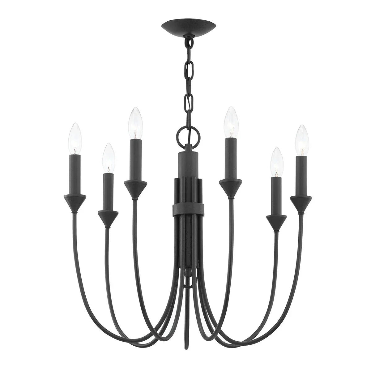 Cate 7 Lights Chandelier Iron finish - Bees Lighting