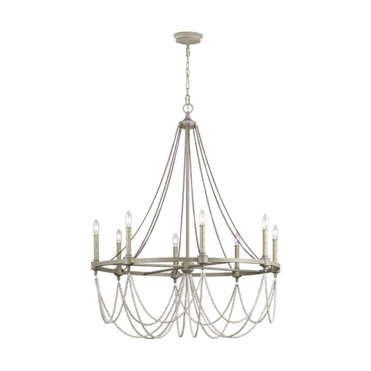 Beverly 36 in. 8 Lights Chandelier Gray Finish - Bees Lighting