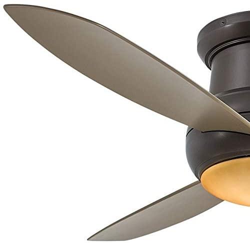 Concept II Wet 52" Bronze LED Outdoor Hugger Ceiling Fan with Wall Control - Bees Lighting