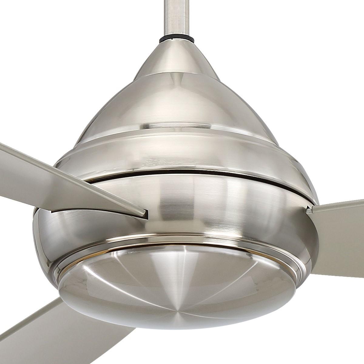 Concept I Wet 58" Nickel LED Outdoor Ceiling Fan with Wall Control - Bees Lighting