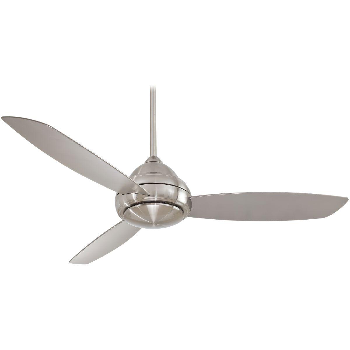 Concept I Wet 58" Nickel LED Outdoor Ceiling Fan with Wall Control - Bees Lighting
