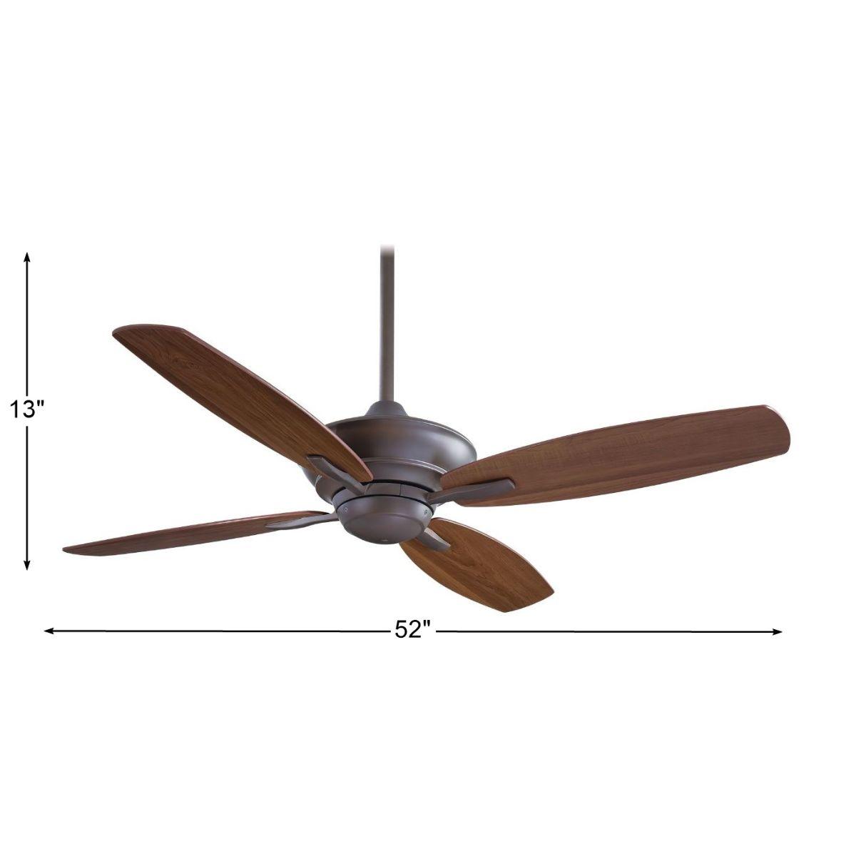 New Era 52" Oil Rubbed Bronze Ceiling Fan with Remote - Bees Lighting