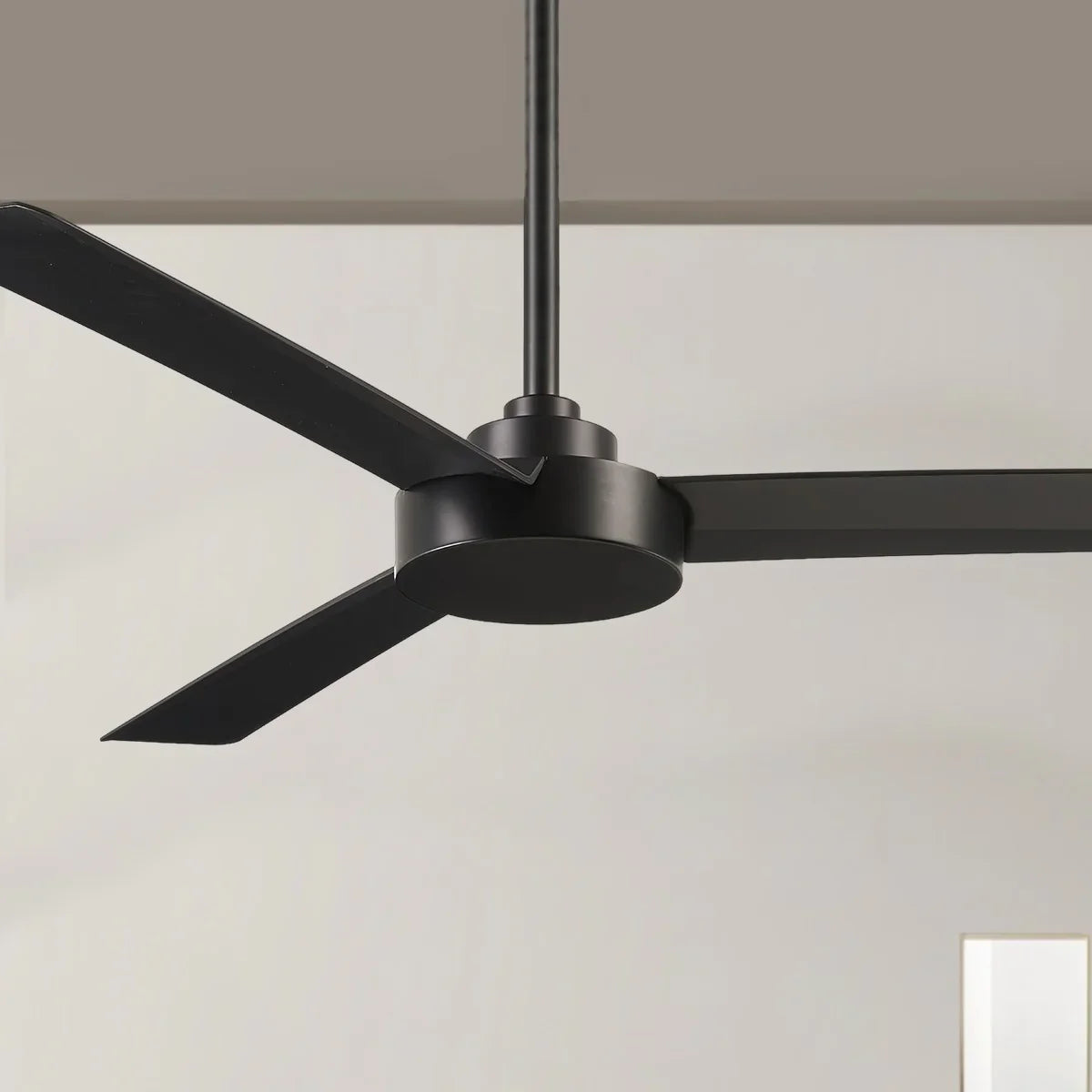 Roto 52" Black Coal Ceiling Fan with Wall Control - Bees Lighting