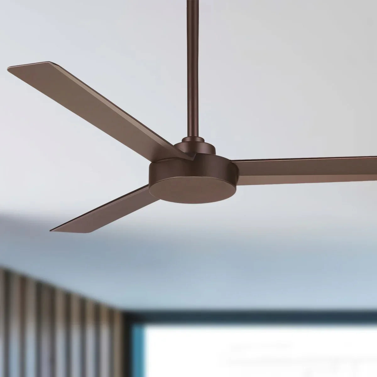 Roto 52" Bronze Ceiling Fan with Wall Control - Bees Lighting