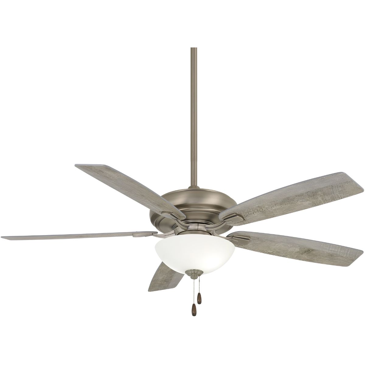 Watt II LED 60" Burnished Nickel Ceiling Fan with Pull Chain - Bees Lighting