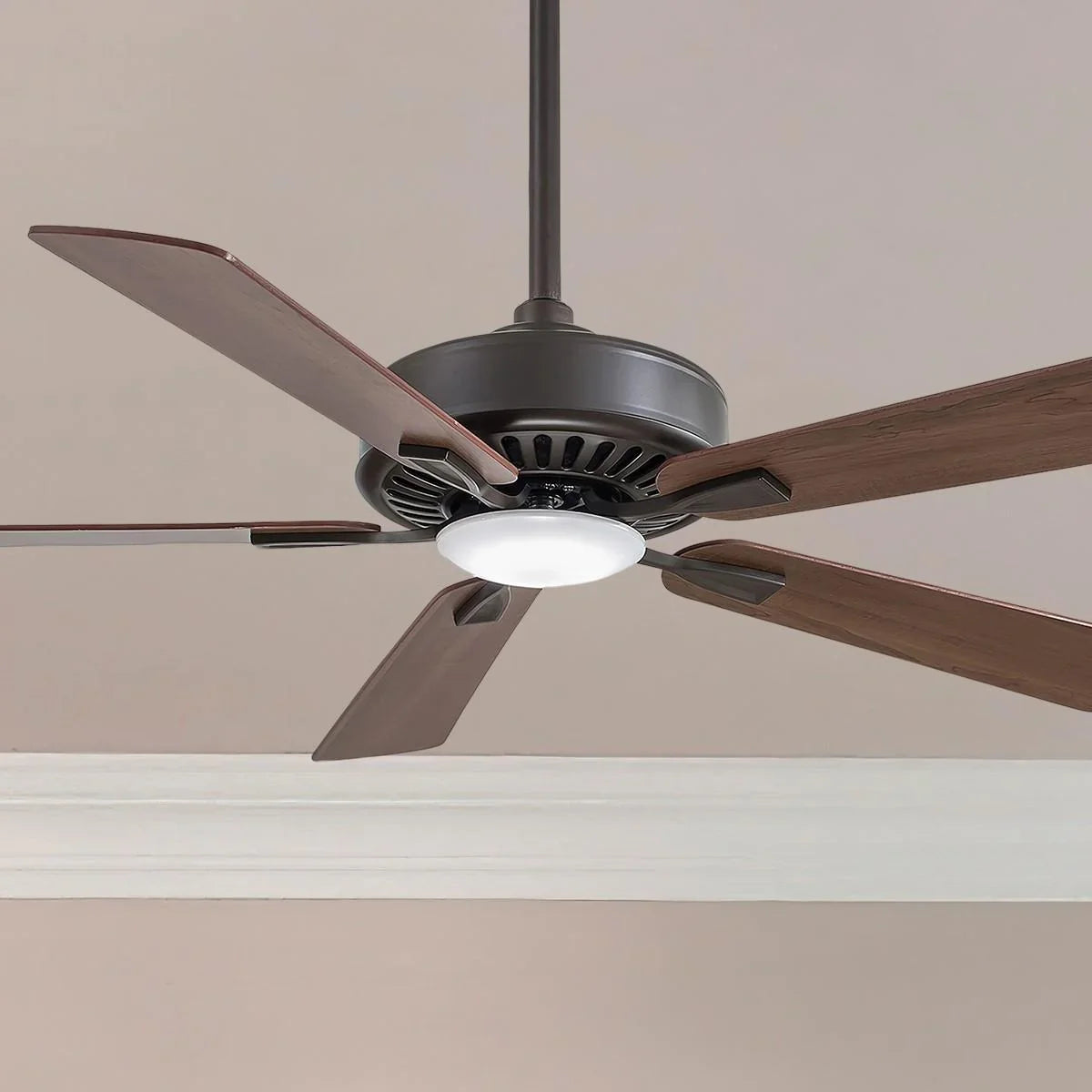 Contractor Plus LED 52" Ceiling Fan with Remote, Oil Rubbed Bronze - Bees Lighting