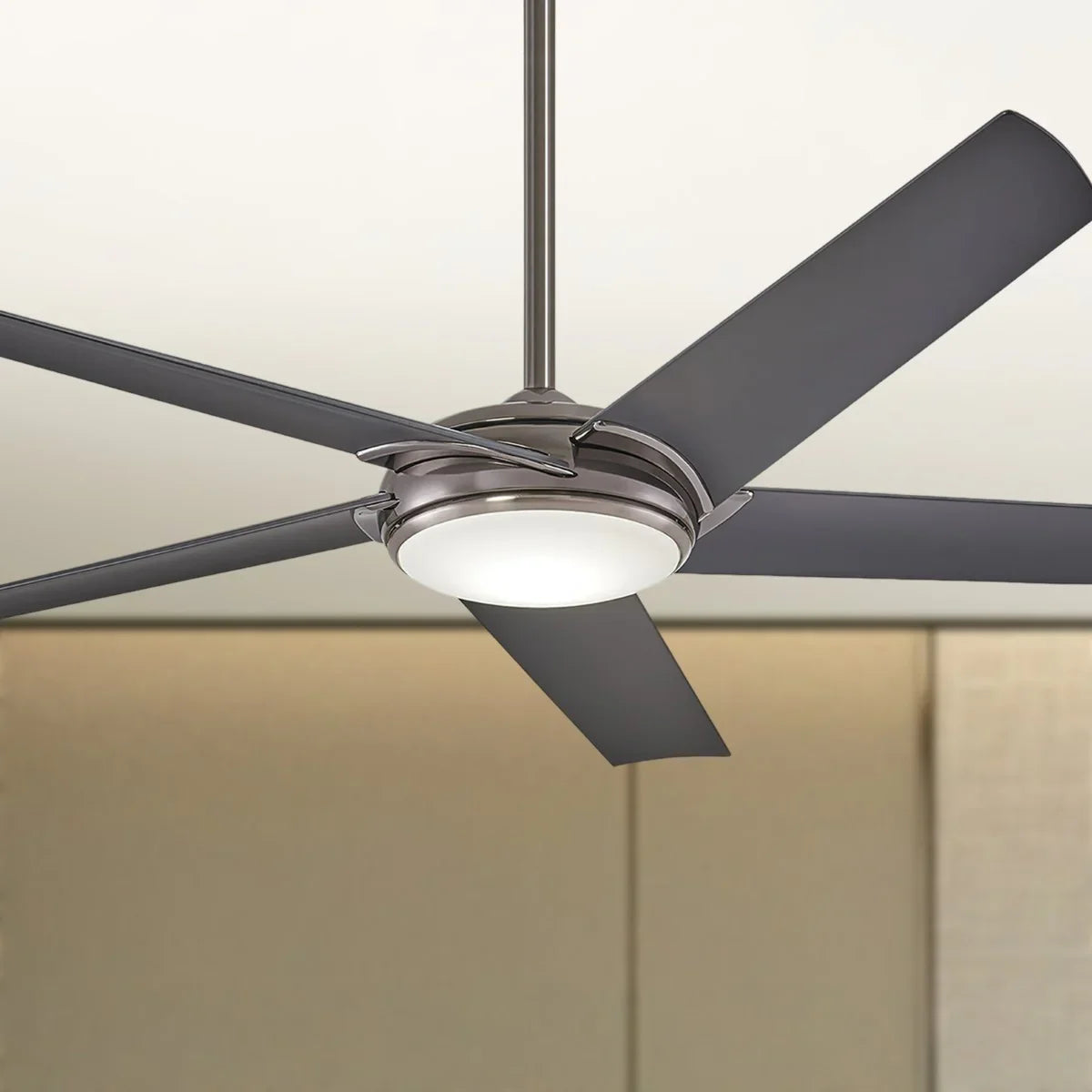 Raptor LED 60" Gun Metal Modern Ceiling Fan with Remote - Bees Lighting