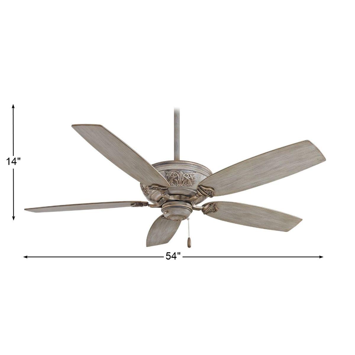 Classica 54" Driftwood Ceiling Fan with Pull Chain - Bees Lighting