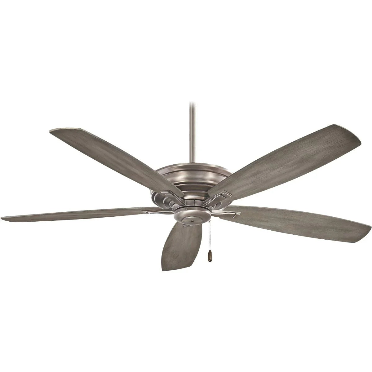 Kafe 52" Burnished Nickel Ceiling Fan with Pull Chain - Bees Lighting