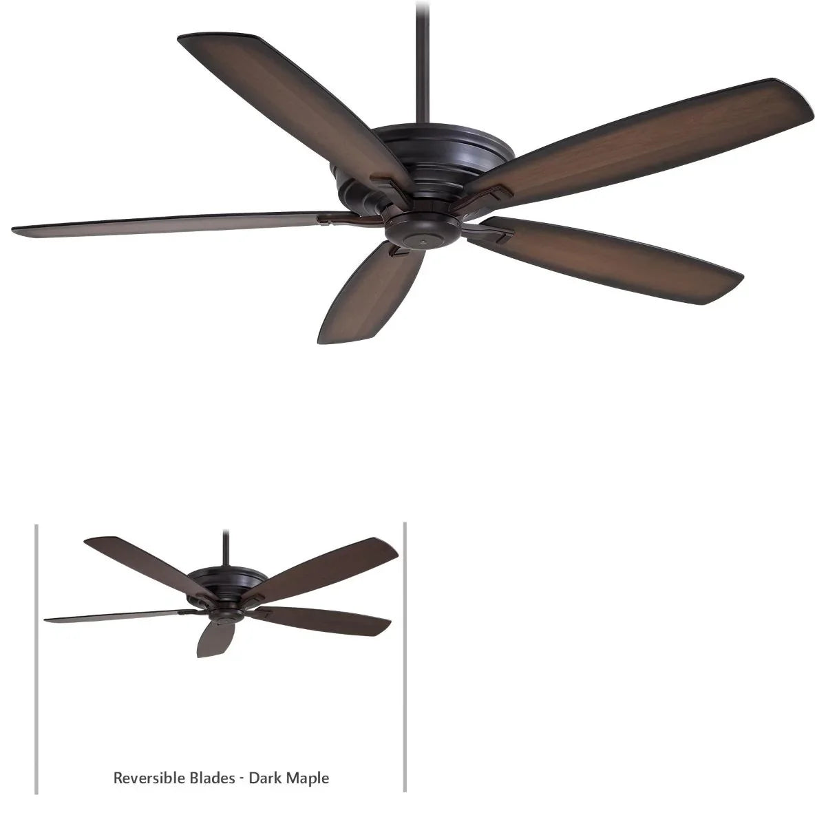 Kafe XL 60" Kocoa Large Ceiling Fan with Remote - Bees Lighting