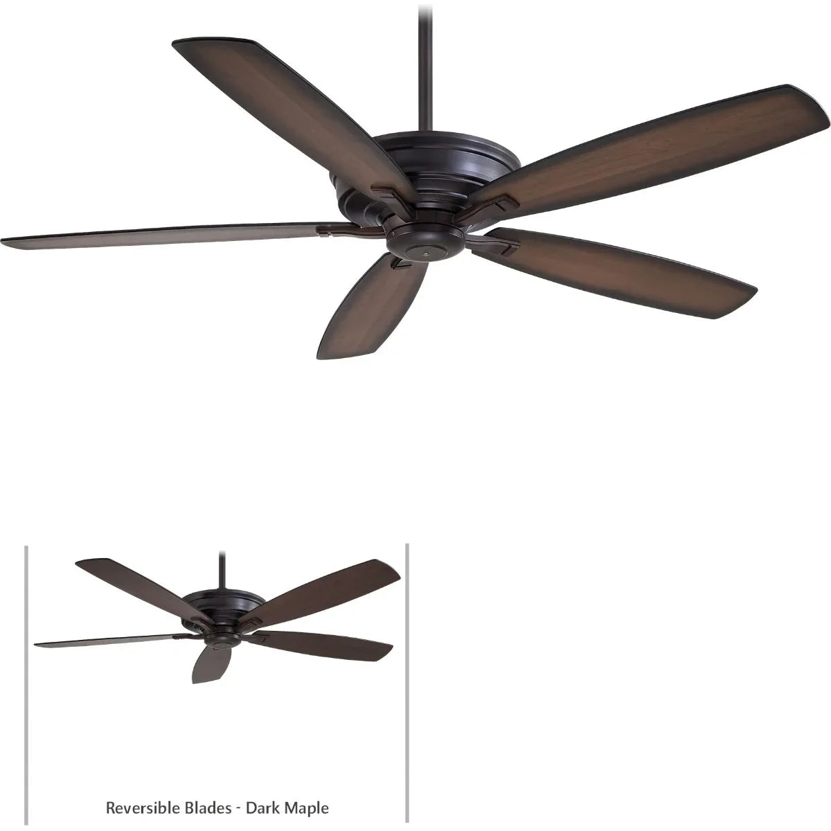 Kafe XL 60" Kocoa Large Ceiling Fan with Remote - Bees Lighting