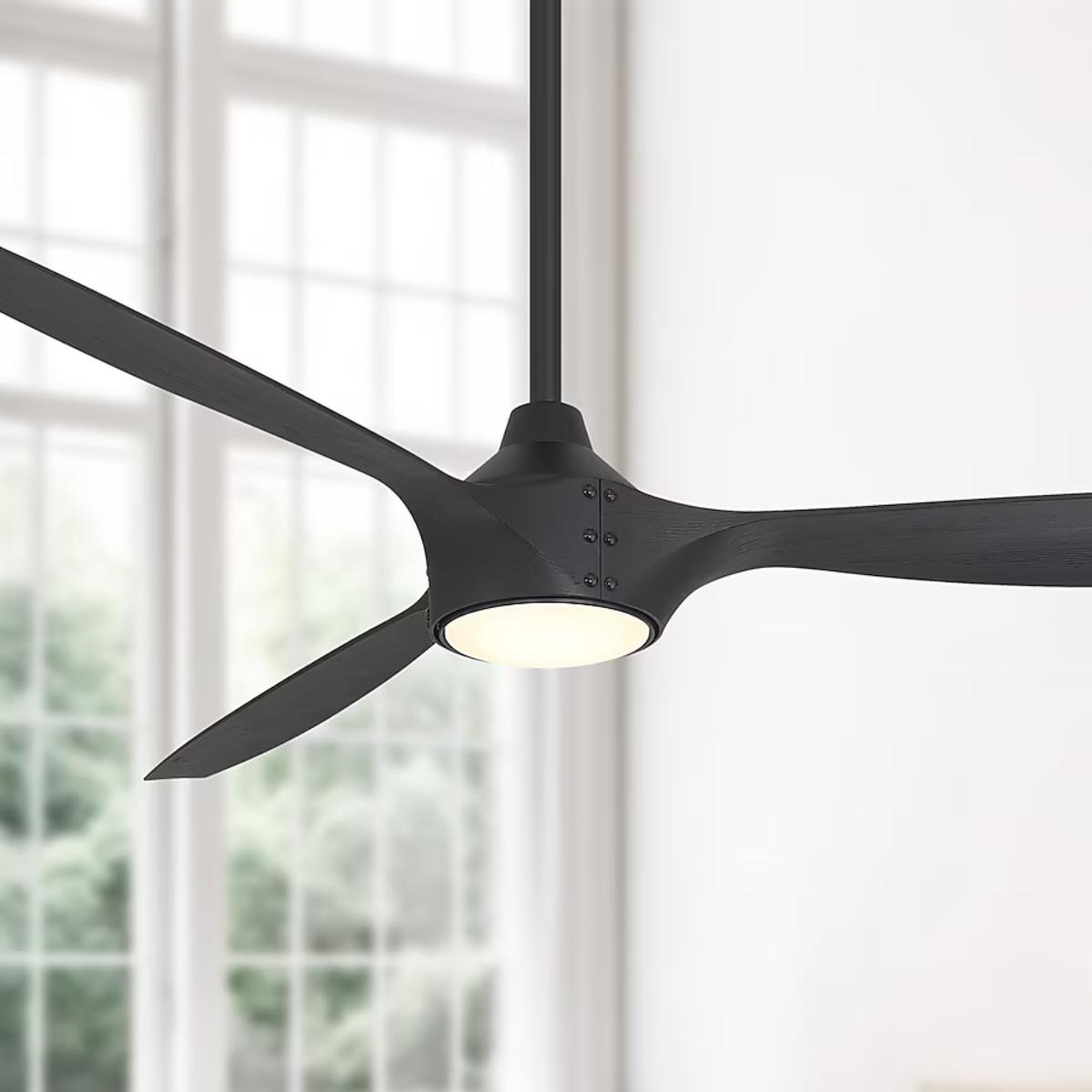 Pierce 65" Black Coal LED Smart Ceiling Fan