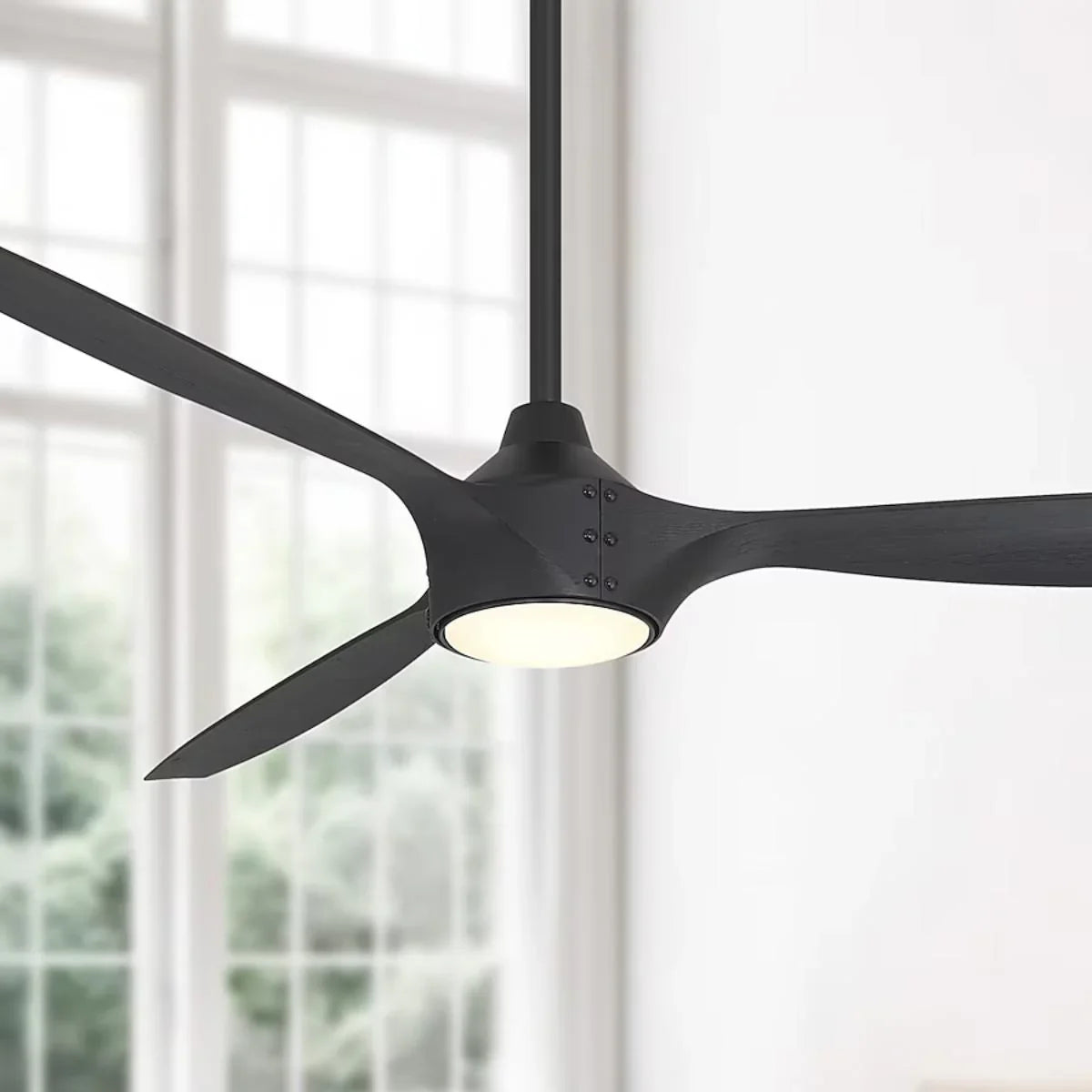 Pierce 65" Black Coal LED Smart Ceiling Fan - Bees Lighting
