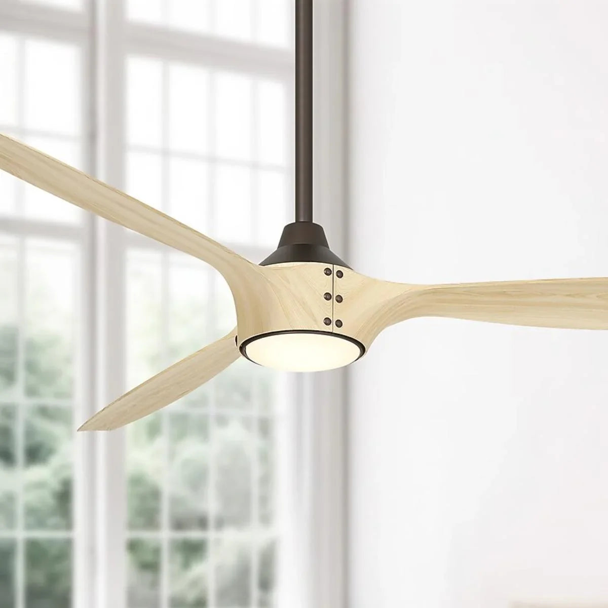 Pierce 65" Bronze LED Smart Ceiling Fan - Bees Lighting