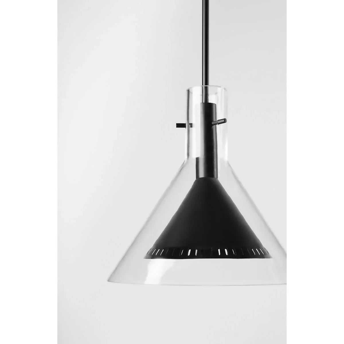 Atticus 14 in. Pendant Light Satin Black Finish - Bees Lighting