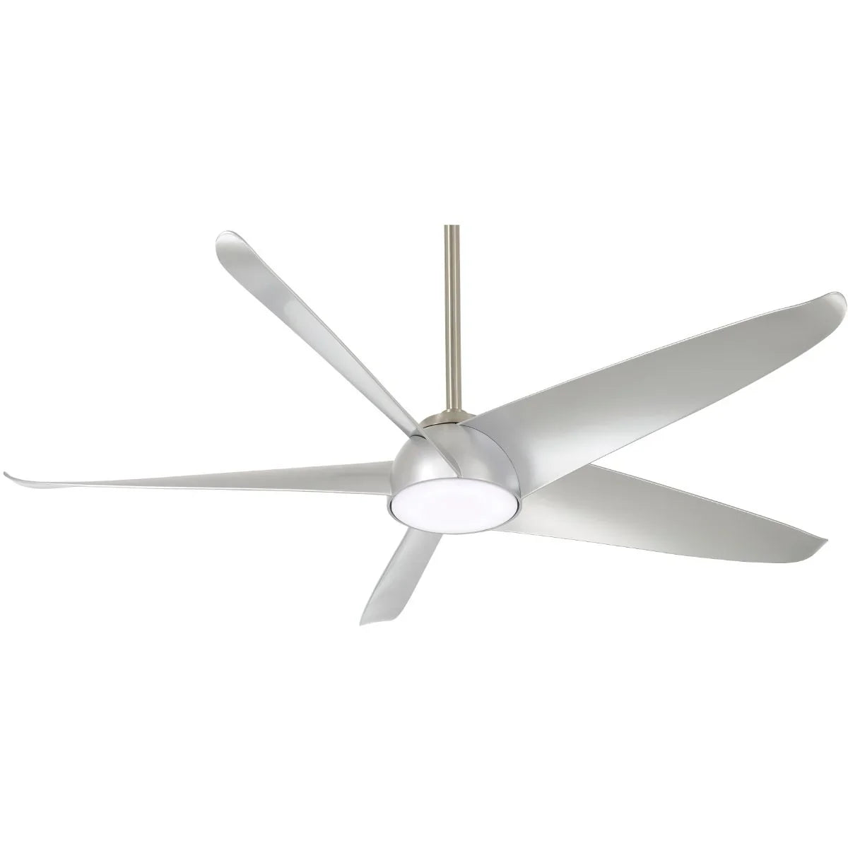 Ellipse LED 60" Silver Smart Ceiling Fan with Light and Remote - Bees Lighting