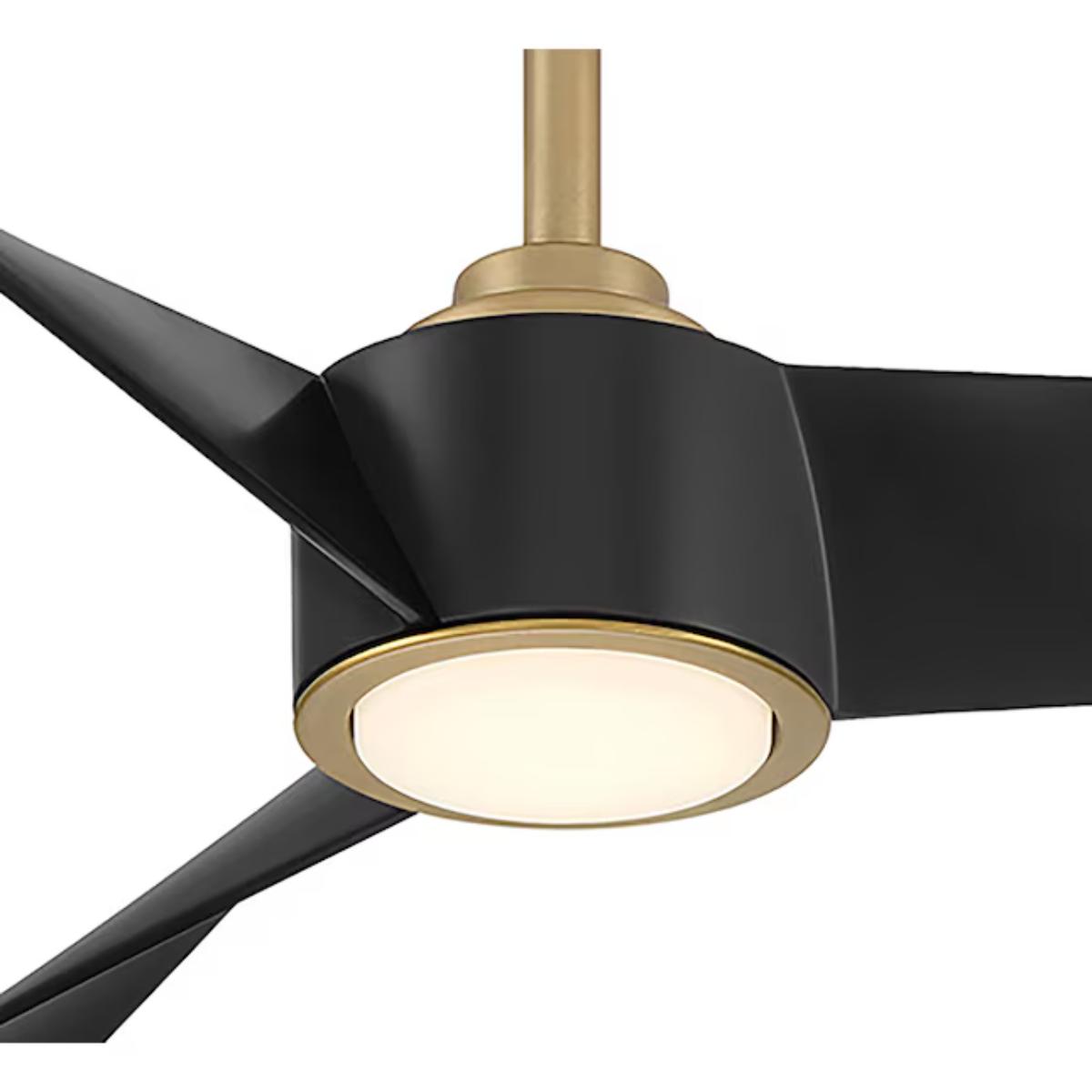 Pike 56" Brass Indoor Ceiling Fan with Light