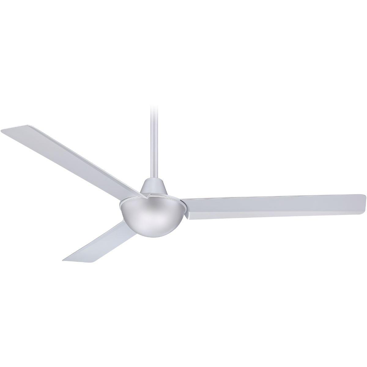 Kewl 52" Silver Modern Indoor Ceiling Fan with Wall Control - Bees Lighting