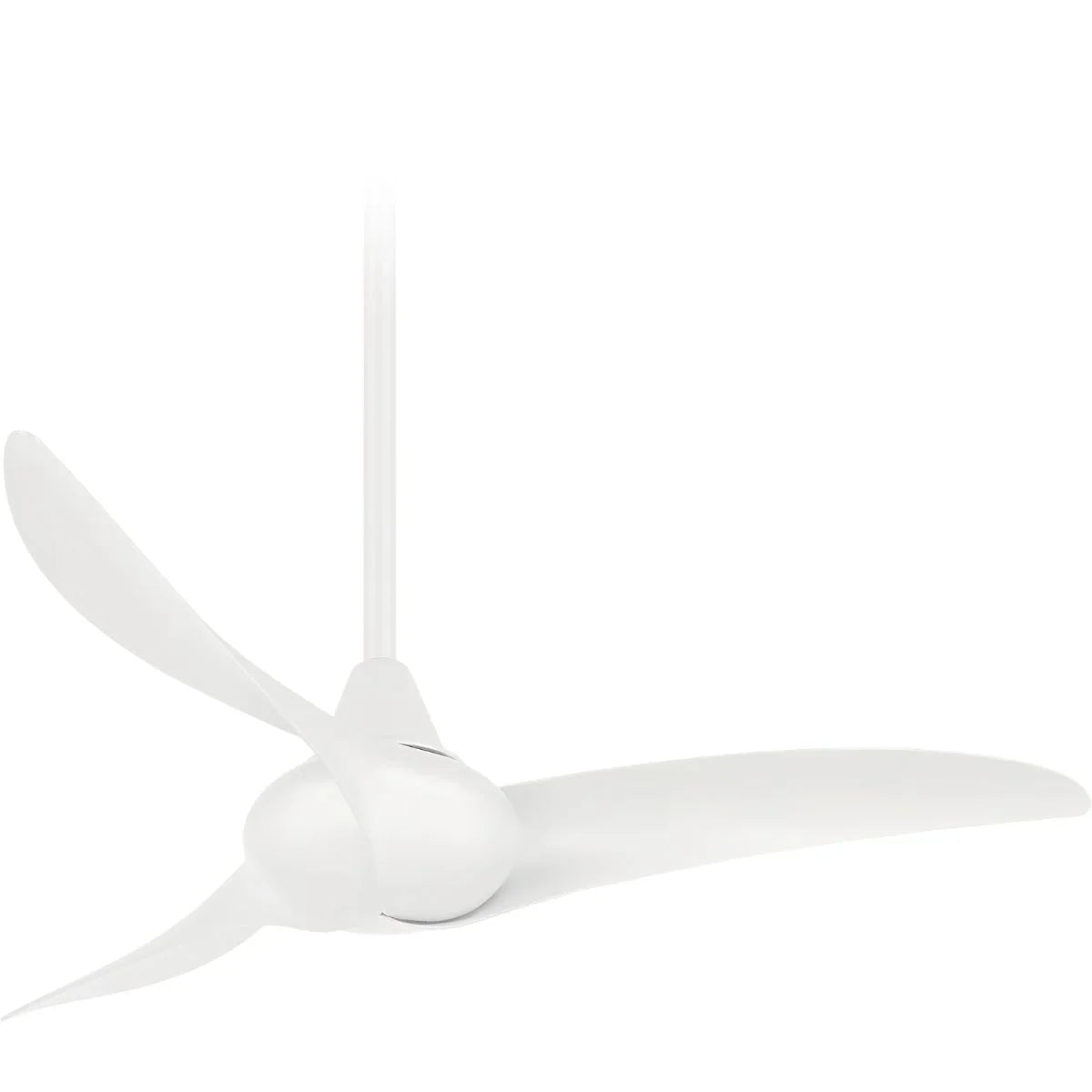 Wave 44" White Indoor Ceiling Fan with Remote - Bees Lighting