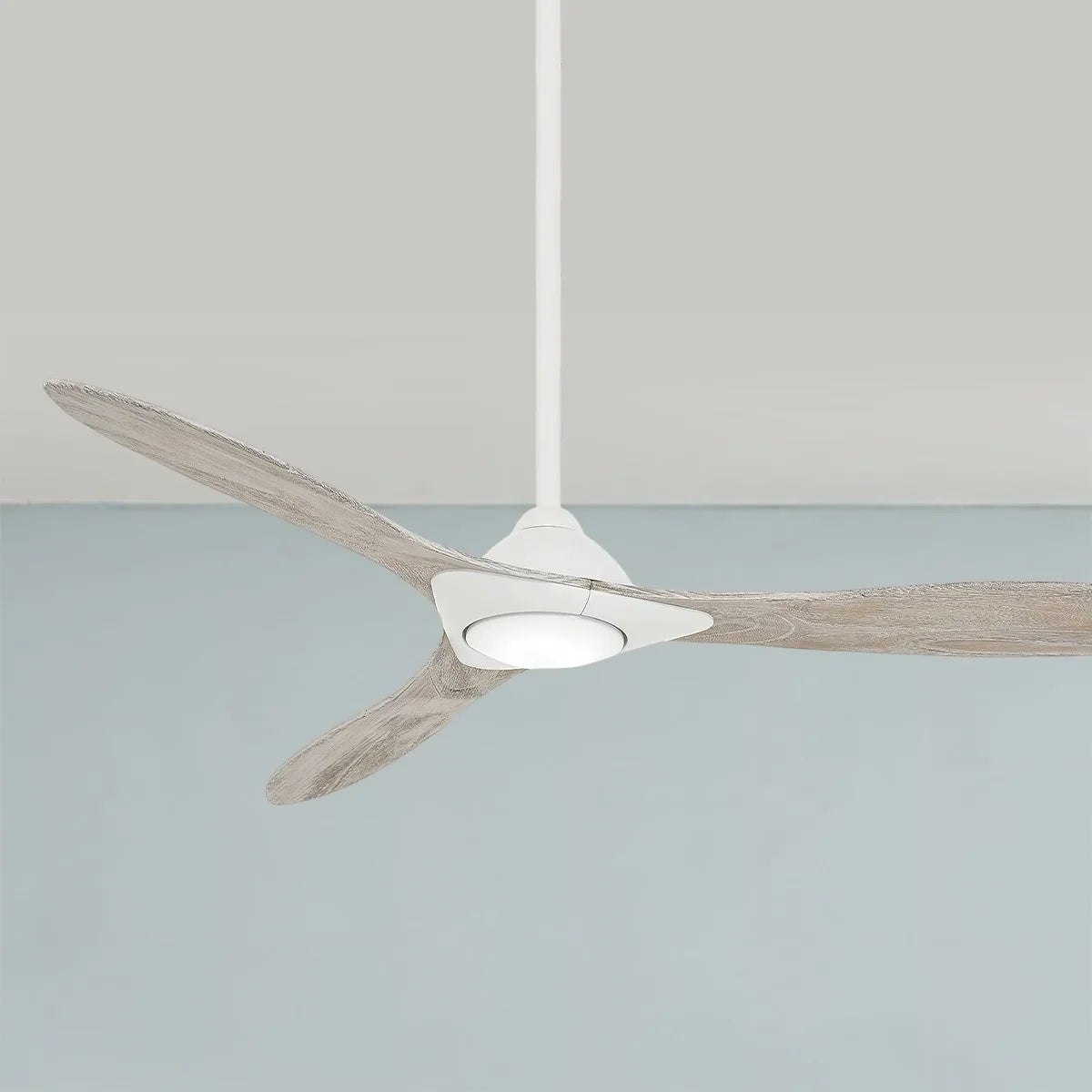 Sleek LED 60" Smart Ceiling Fan with Remote, Flat White - Bees Lighting