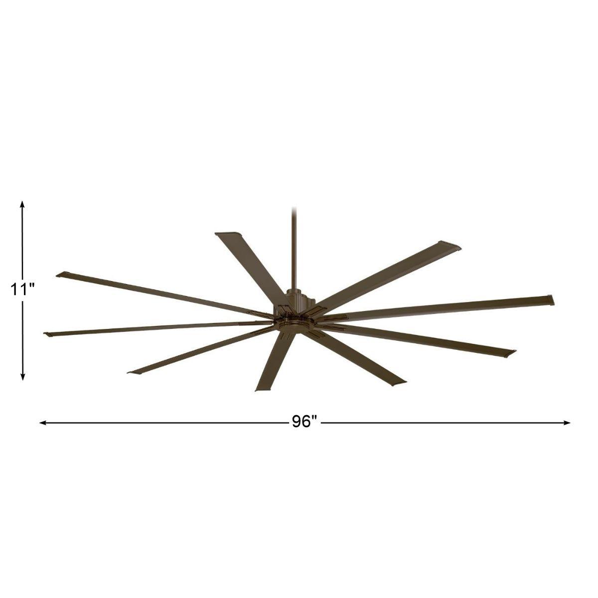Xtreme 96" Large Windmill Ceiling Fan with Remote, Oil Rubbed Bronze - Bees Lighting