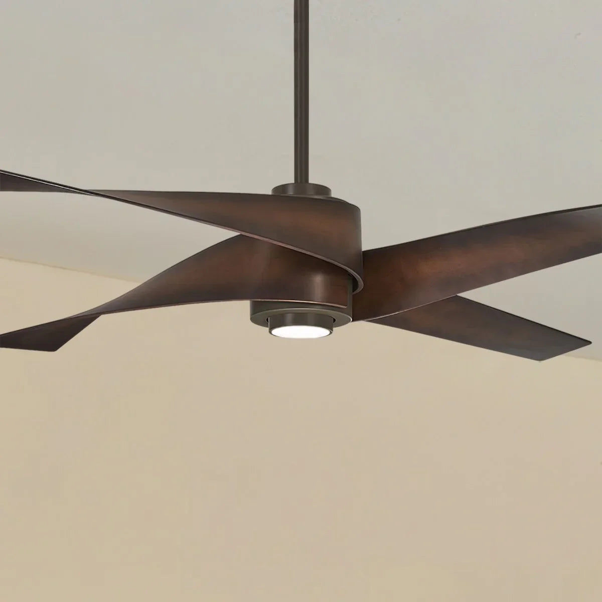 Artemis IV LED 64'' Bronze & Tobacco Ceiling Fan with Remote - Bees Lighting