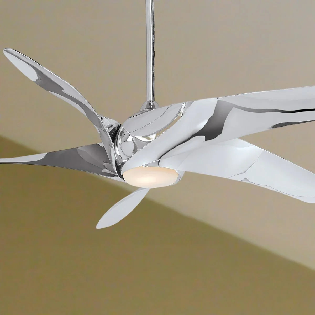 Artemis XL5 LED 62" Ceiling Fan with Remote, Liquid Nickel - Bees Lighting