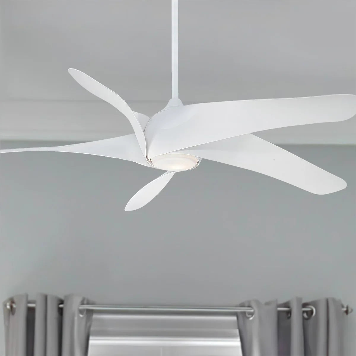 Artemis XL5 LED 62" Ceiling Fan with Remote, White - Bees Lighting