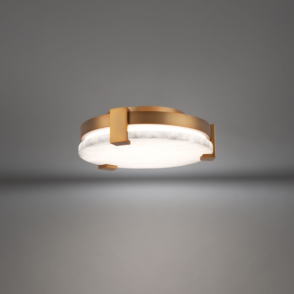 Catalonia 11 in. LED Flush Mount Light Brass Finish - Bees Lighting