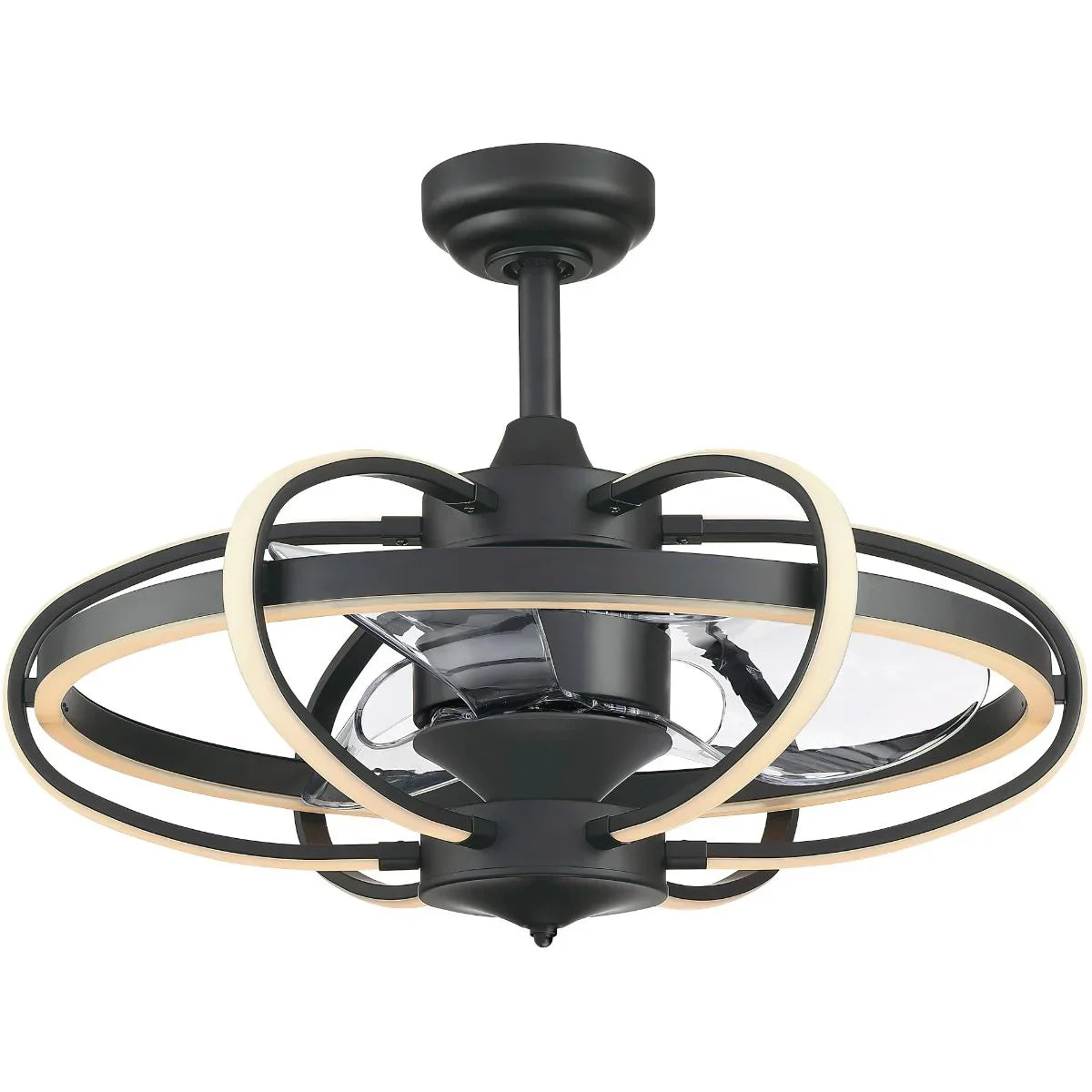 Obvi 26 Inch Black LED Fandelier Ceiling Fan with Remote - Bees Lighting