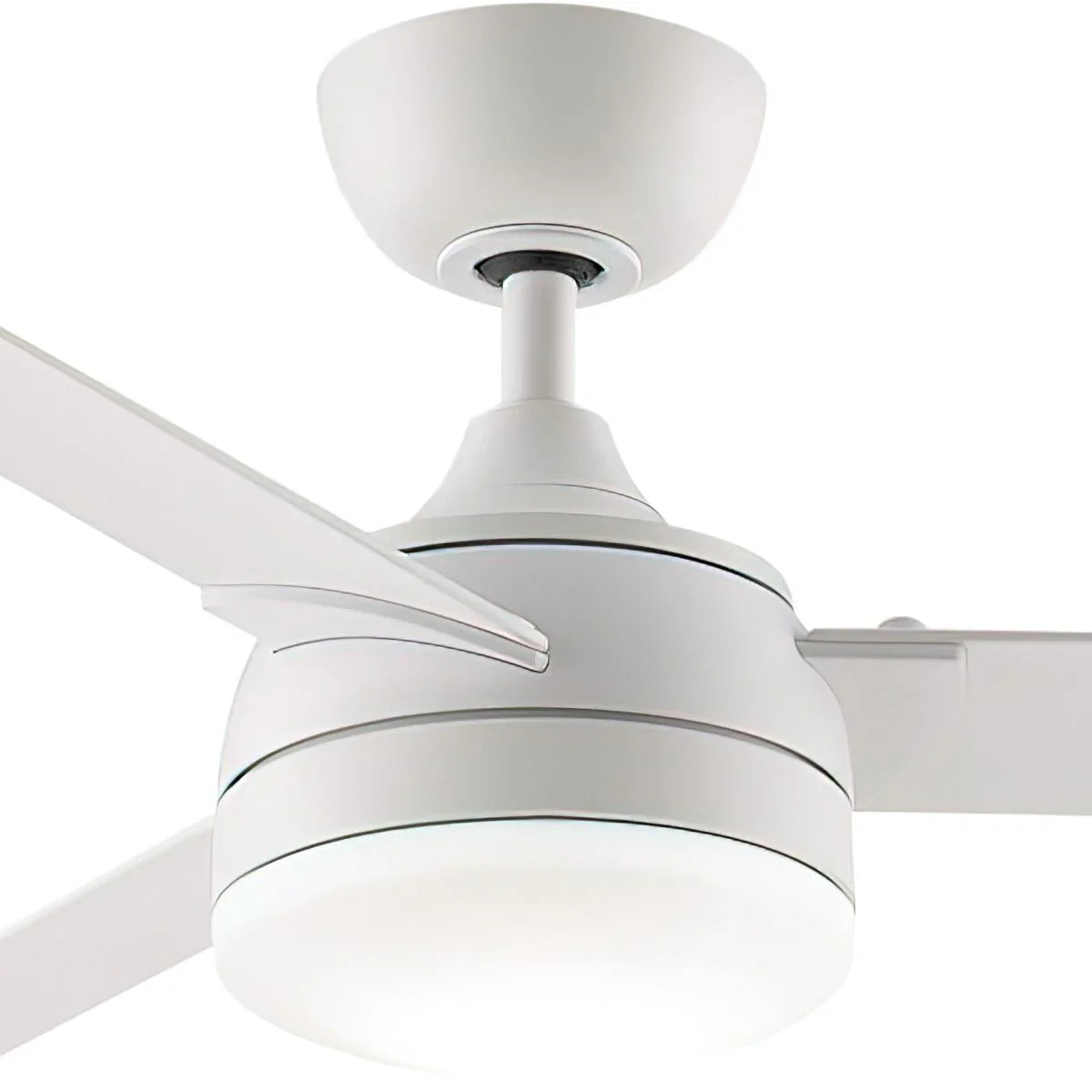 Xeno 56 Inch Matte White Wet Rated LED Ceiling Fan with Remote - Bees Lighting