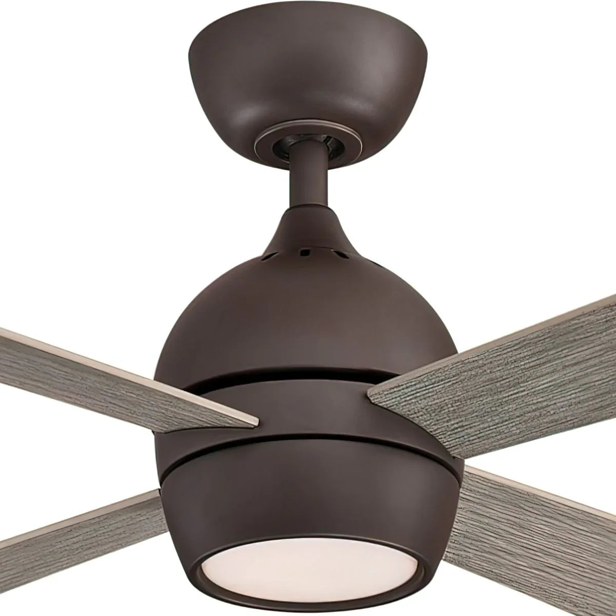 Kwad 44 Inch Matte Greige Modern LED Ceiling Fan with Remote - Bees Lighting