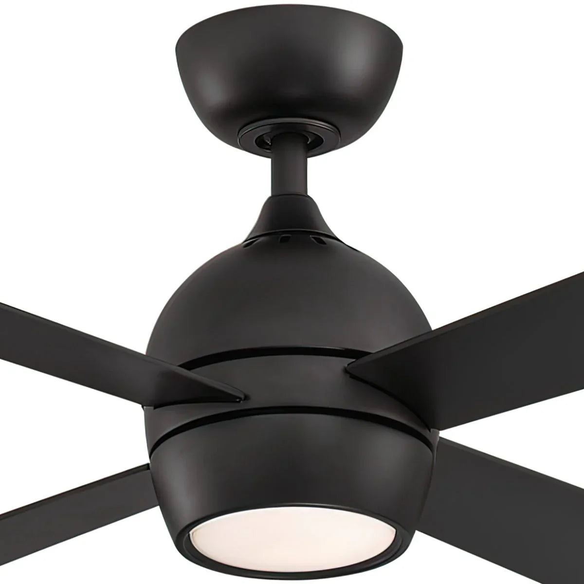 Kwad 52 Inch Black Modern LED Ceiling Fan with Remote - Bees Lighting