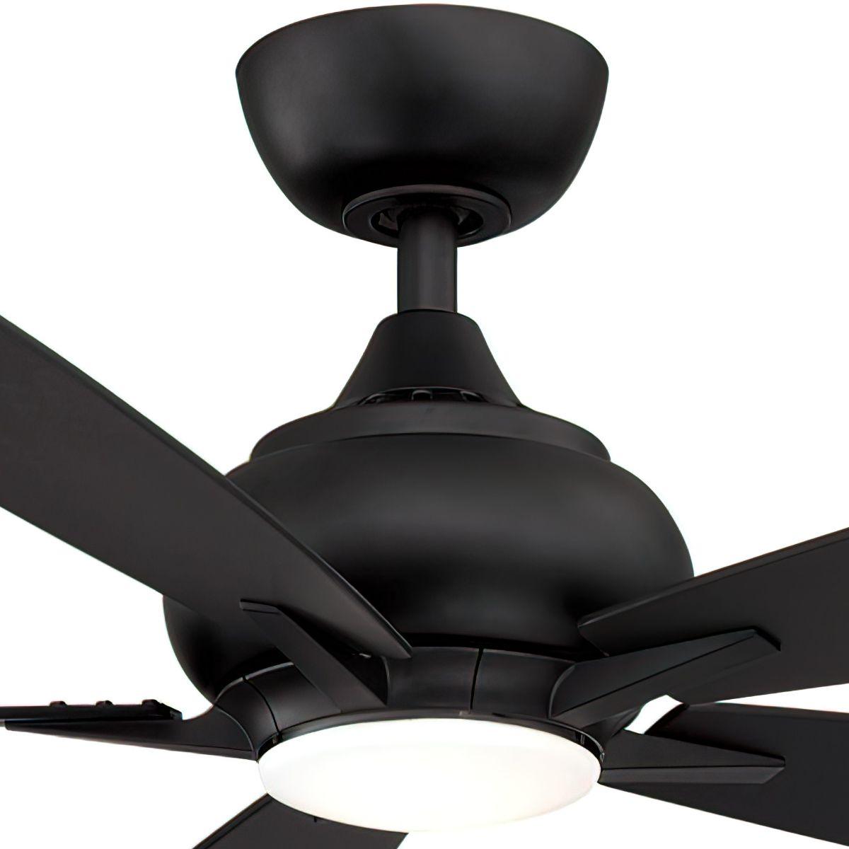 Doren 52 Inch Black LED Ceiling Fan with Remote - Bees Lighting