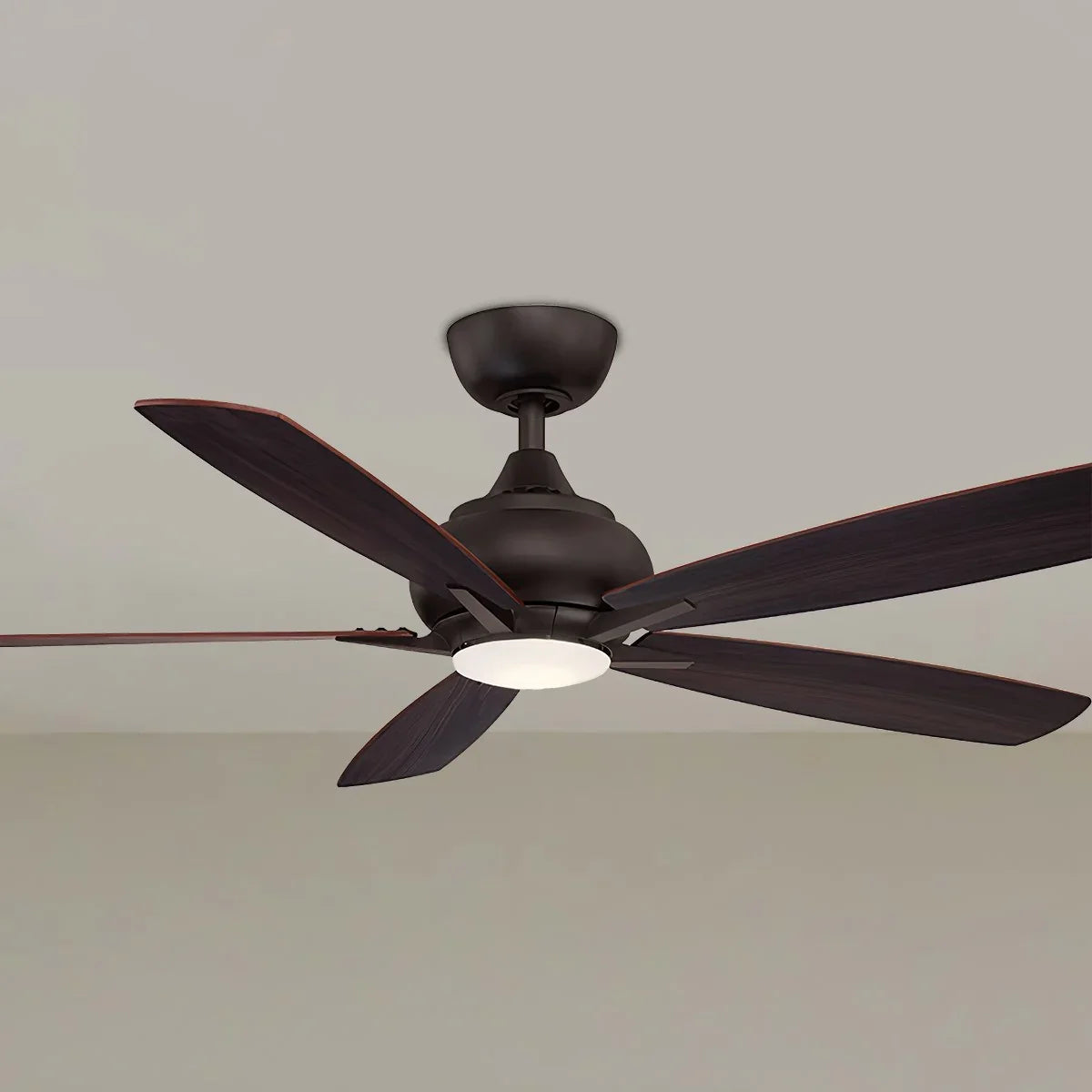 Doren 52 Inch Dark Bronze LED Ceiling Fan with Remote - Bees Lighting