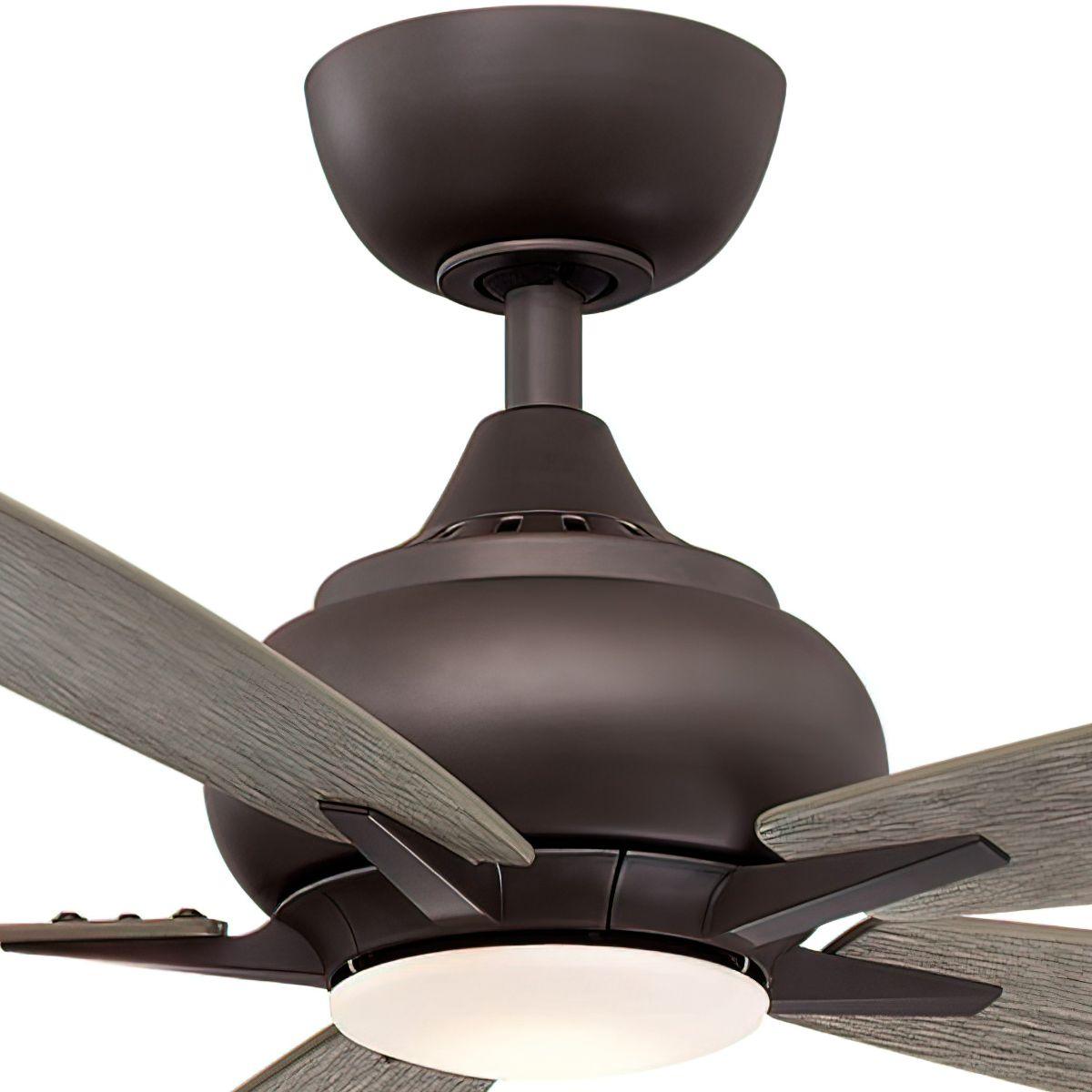 Doren 52 Inch Matte Greige LED Ceiling Fan with Remote - Bees Lighting