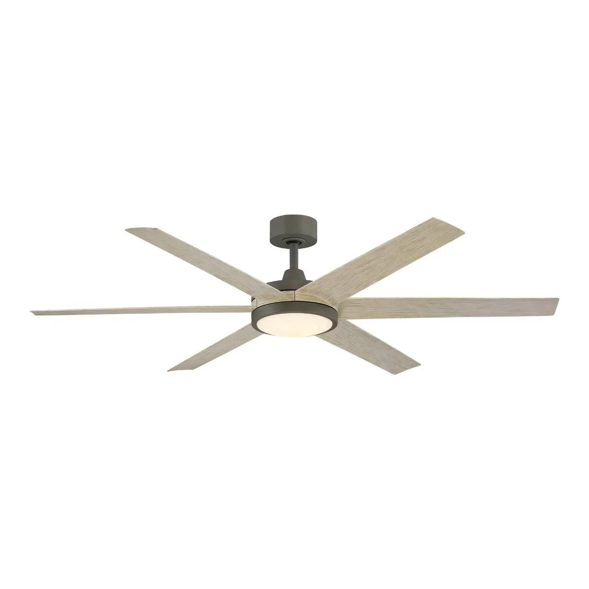 Brawn 64 Inch Graphite Outdoor Smart Ceiling Fan with LED CCT Select Light Kit and Remote - Bees Lighting
