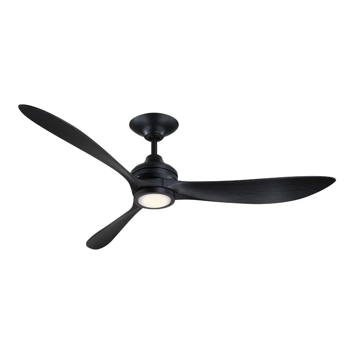 Aviara 60" Black Ceiling Fan with LED CCT Select Light Kit - Bees Lighting