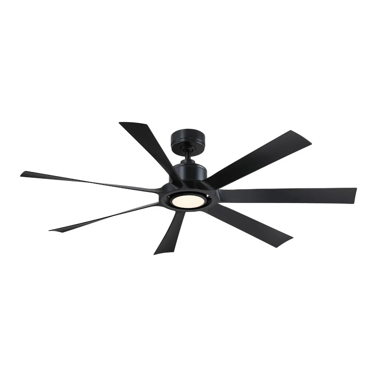 Lenzi 60" Black LED Windmill Ceiling Fan - Bees Lighting