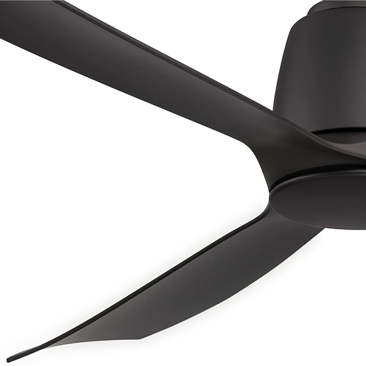 Kute 52 Inch Black Damp Rated Modern Ceiling Fan with Remote - Bees Lighting
