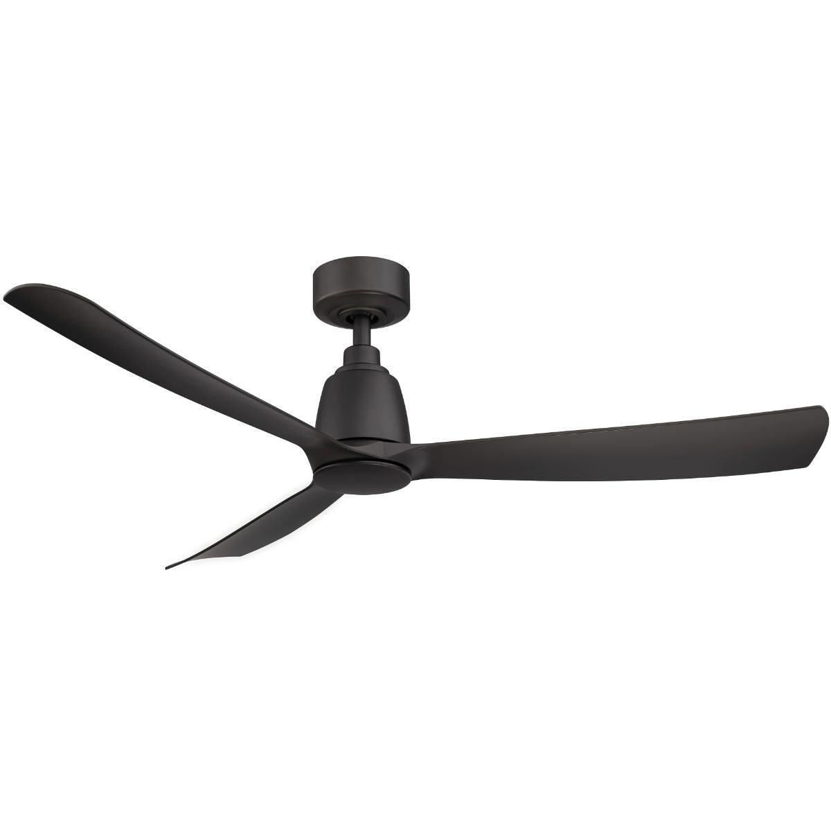 Kute 52 Inch Black Damp Rated Modern Ceiling Fan with Remote - Bees Lighting