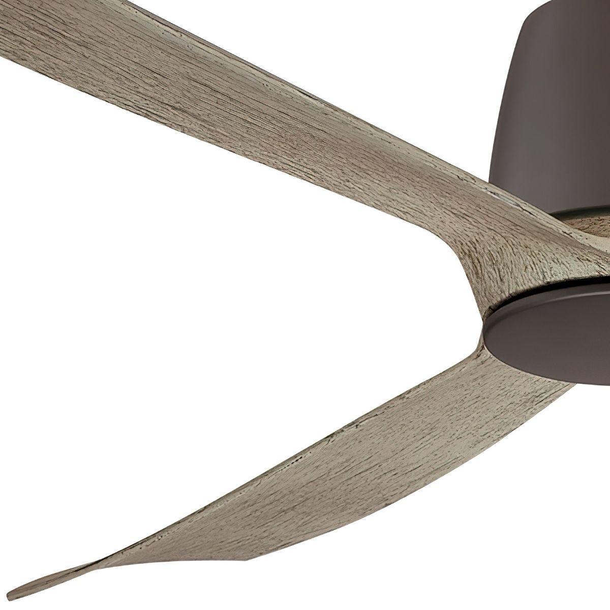 Kute 52 Inch Matte Greige Damp Rated Modern Ceiling Fan with Remote - Bees Lighting